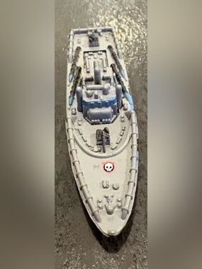 1995 Micro Machines PT Patrol Torpedo Ship Boat Terror Troops Military Blue Camo